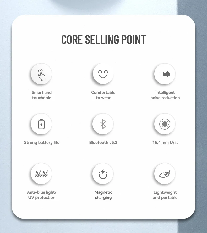 Chinese factory supplier supply  A8 Smart Glasses Bt Calling Music Polarized Sunglasses Uv Protection Hands-free Eyeglasses For Sport Outdoor Cycling - Buy Smart Glasses Audio Smart Glasses polarized Sunglasses