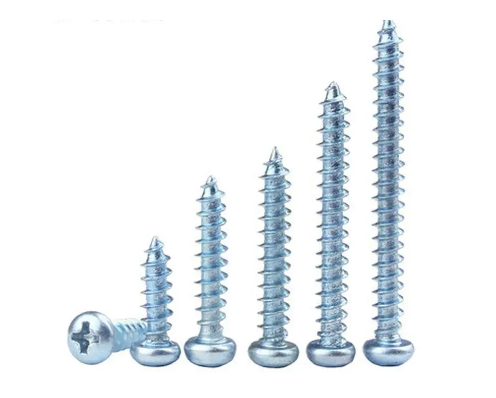 Galvanized cross pan head self tapping screws large flat head self drilling screws self tapping drywall screws