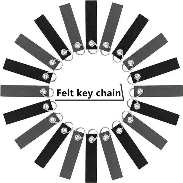 Creative personalized customized trendy brand men and women waist keychain car key ring ring key chain new felt pendant