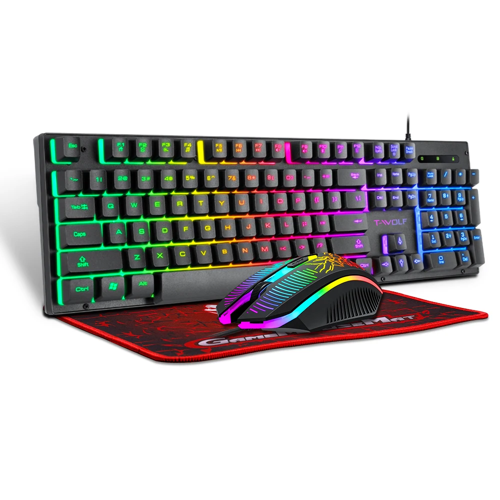 Twolf Tf31 Backlit 3-in-1 Gaming Keyboard & Mouse Combo For Pc Gamers
