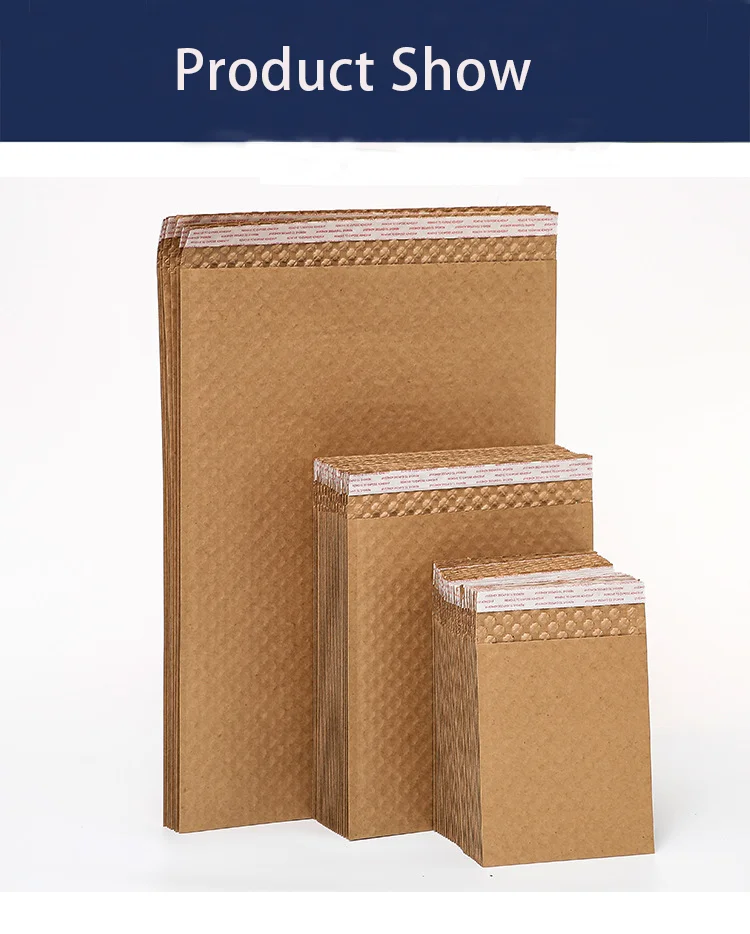 Biodegradable Kraft Paper Recyclable Thickened Envelope Bags Foam Bags