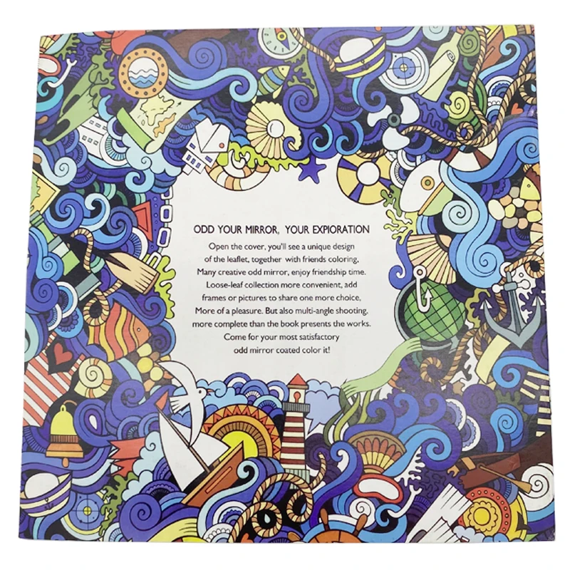 Английская версия живопись для взрослых книжка-раскраска 12 страниц расписанные вручную книжка-раскраска граффити завод пятно