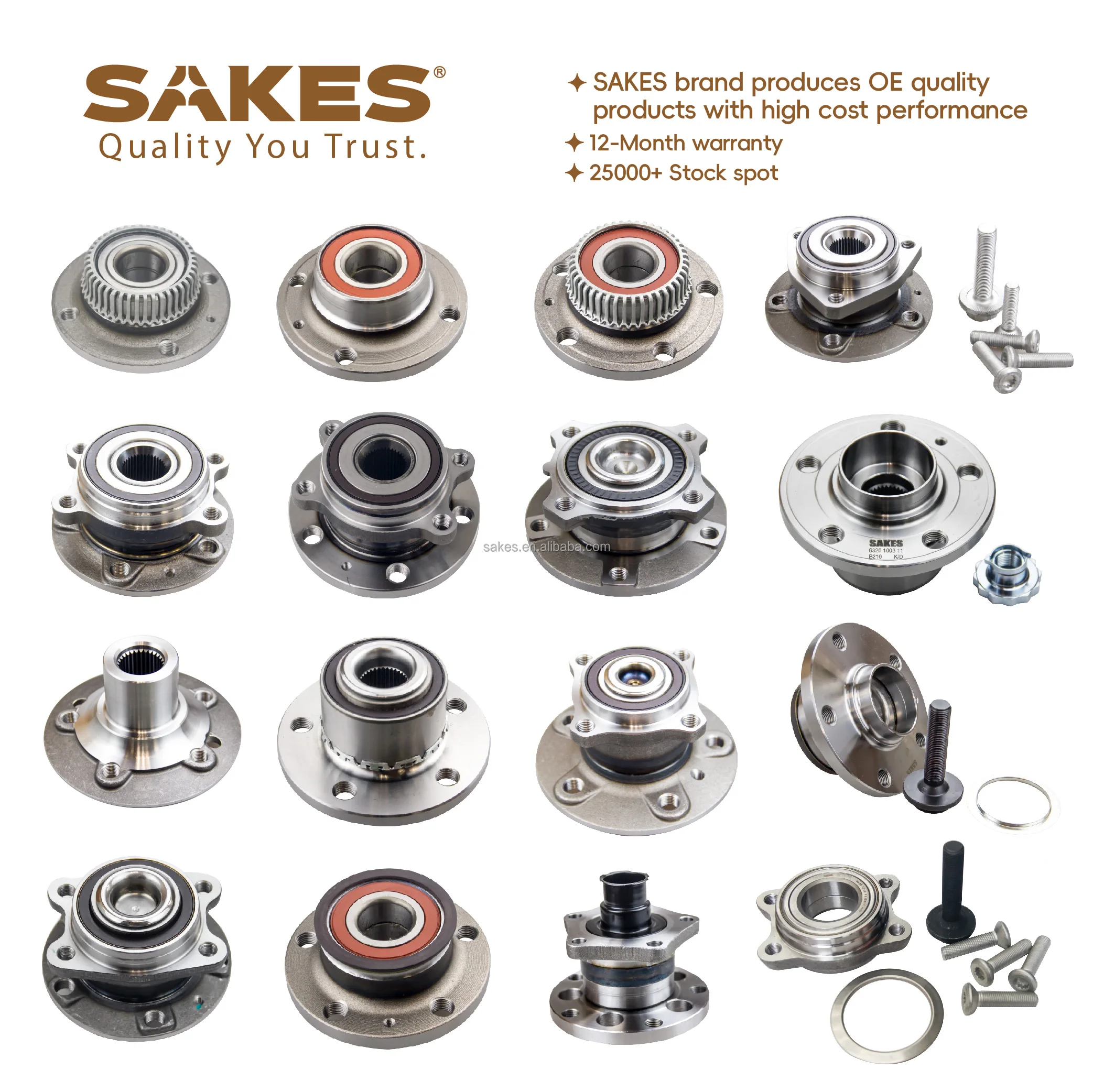 SAKES Cars Parts Repair Spare Factory Wholesale High Quality Automotive Drivetrains Wheel Hub Bearing Kit 6X0 598 477 A For V.W details