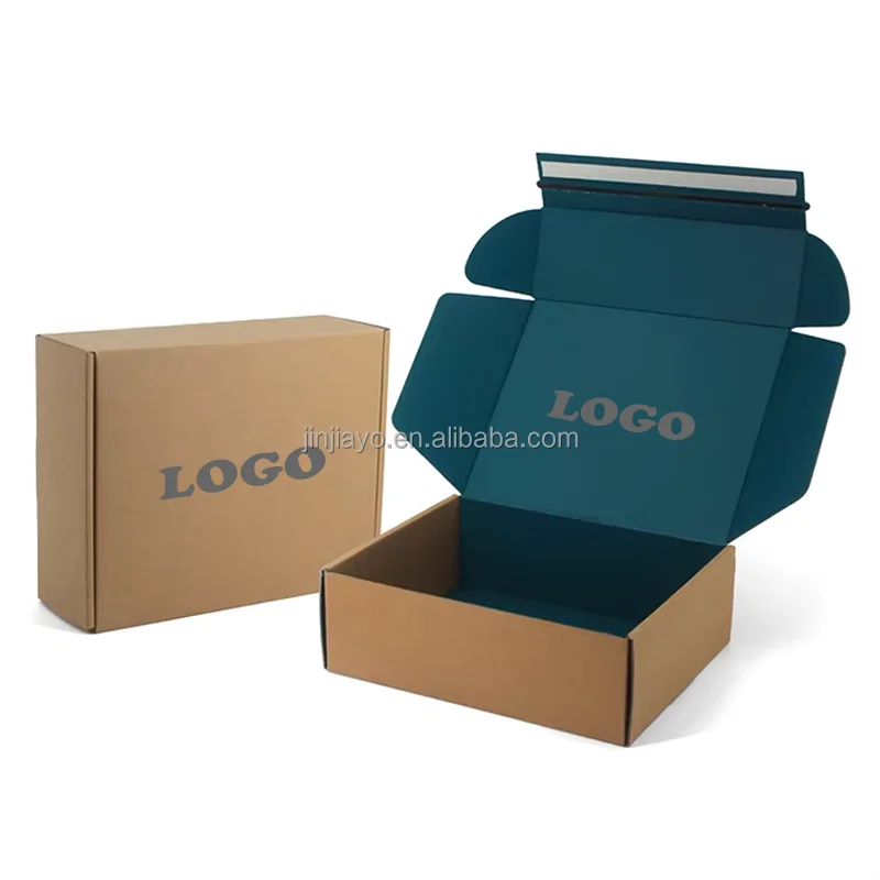 product manufacturer custom logo corrugated board shipping mailer box with matt lamination easy tear feature for shoes clothes packaging-41