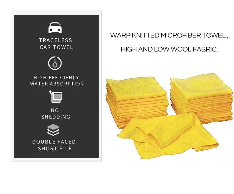 Microfiber Towel Wholesale Cleaning Cloth Car Wash Towel 36 Pieces Pack