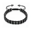 6- black stone bracelet