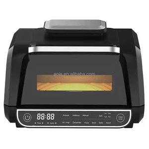 6L Indoor Grill Digital Household Air Fryer Grill Combo Roast Bake Dehydrate Electric Grills & Electric Griddles