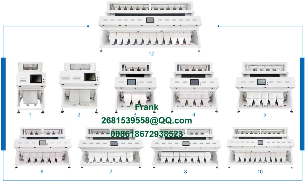 Cfm Rice 6SXM 384 Channels Rice Color Sorter Machine - 99.9% Accuracy
