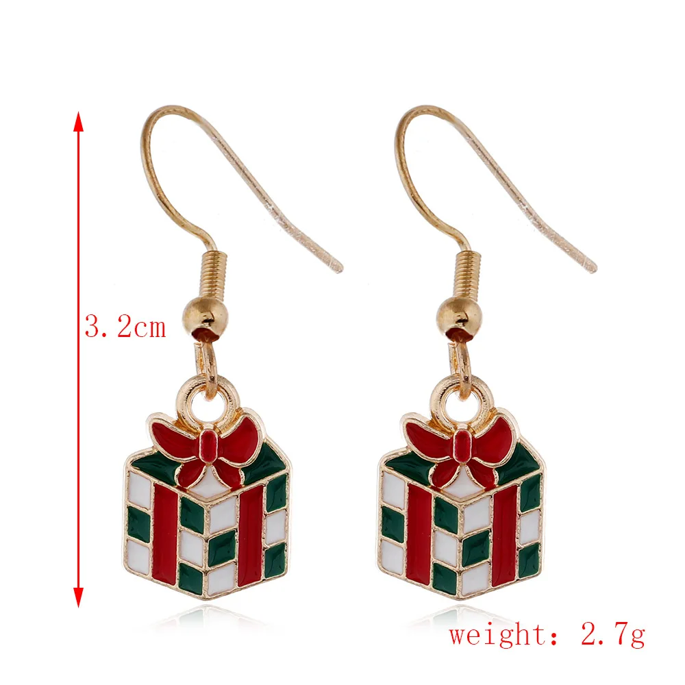 JeryWe Christmas Earrings Set - 15 Pairs, Tree, Snowflake, Santa Dangle & Stud Earrings - View #4