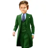 Gilet et pantalon de tailleur vert