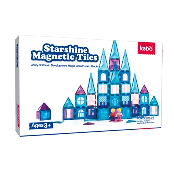 Source KEBO Star Shine 102 PCS Compatible Magnetic Tiles Toys