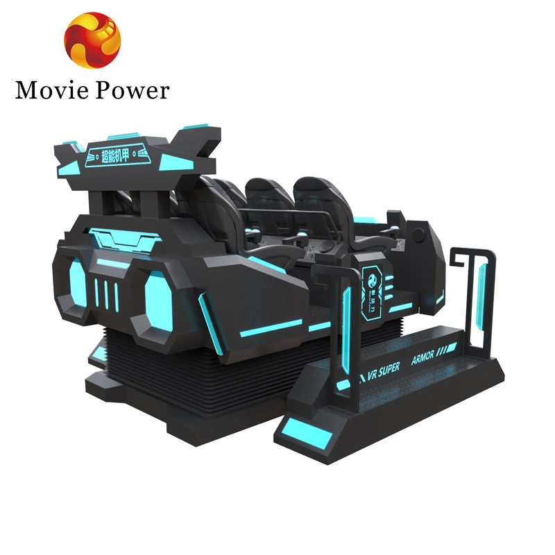 他の遊園地に乗る9D6席VRジェットコースターコインプッシャー