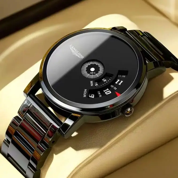 NYY Men's Stainless Steel Quartz Watch - Casual & Waterproof