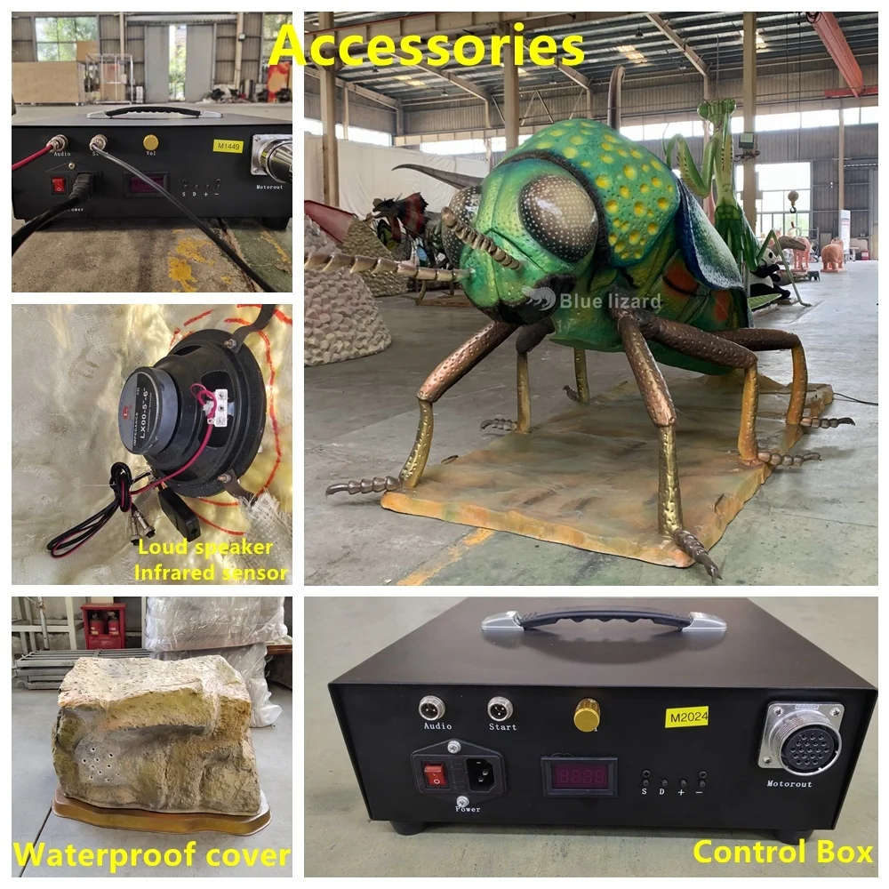 Blue Lizard High Quality Realistic Robot Animatronic Mechanical Animal Insects Model Simulation Jewel Beetle for Sale