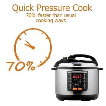 Insignia Quart Multi Function Pressure Cooker Stainless Steel