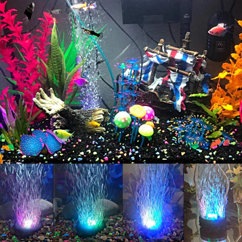 Plant Fish Tank Bubbler 6 Leds - IP68 Waterproof Accessory