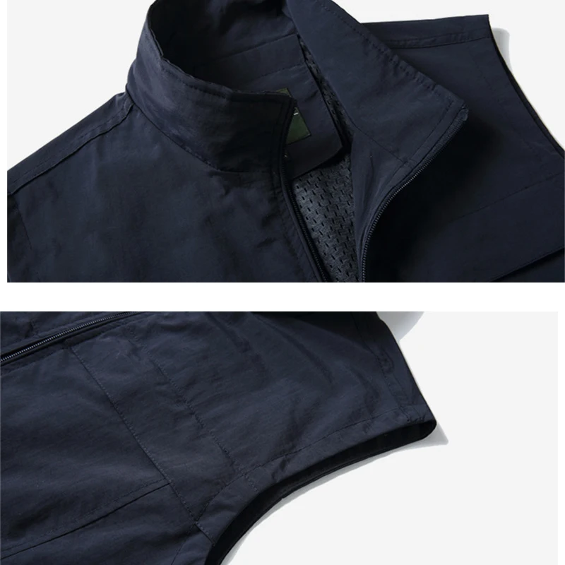 AI-MICH Custom Security Overalls Vest Print Logo Lettering Vest Grid Supports Male and Female Samples Guard Uniform