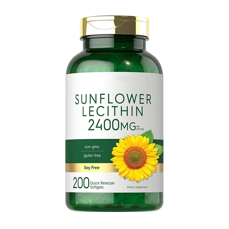 Lecitina De Girasol De Etiqueta Privada Para Adultos,2400mg,200 Cápsulas  Suaves,Suplemento Rico En Fosfatol,Dolina,Sin Pegamento - Buy Lecitina  1200mg Cápsulas,Gránulos De Lecitina,Lecitina De Girasol Product on  