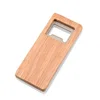 Wooden flat bottle opener