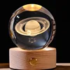 saturn 6cm crystal ball-touch luminous lamp