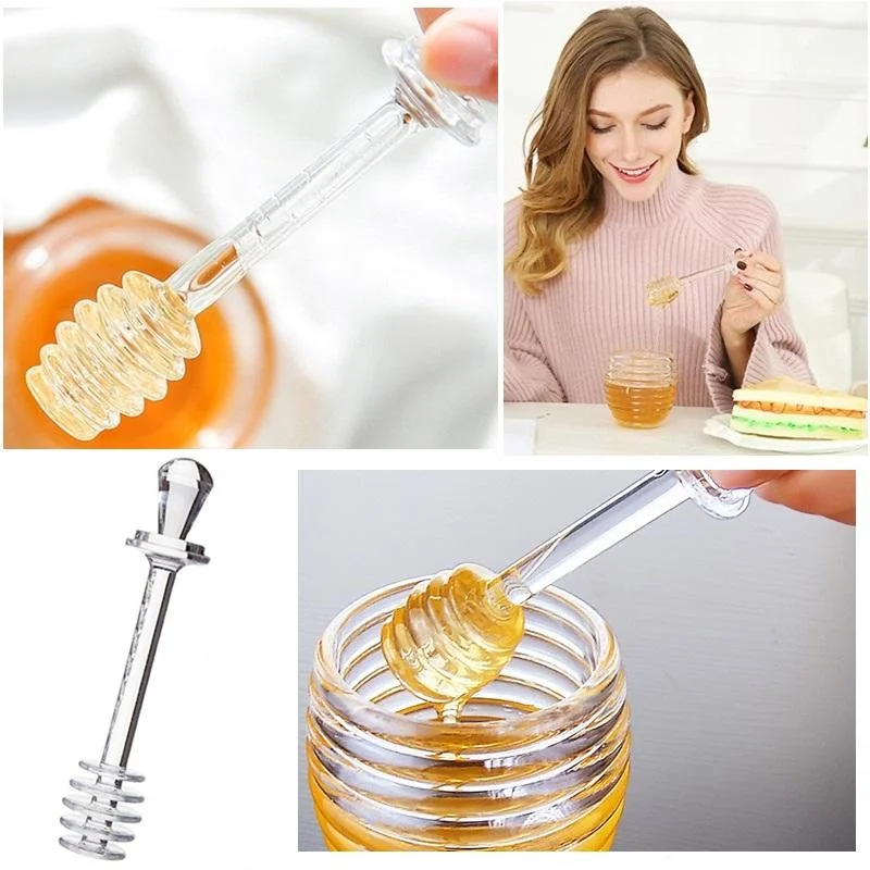 Прямая Продажа с завода в Шанхае, 6 дюймов, сотовая ложка, ковш для медовых стеклянных банок, контейнеров