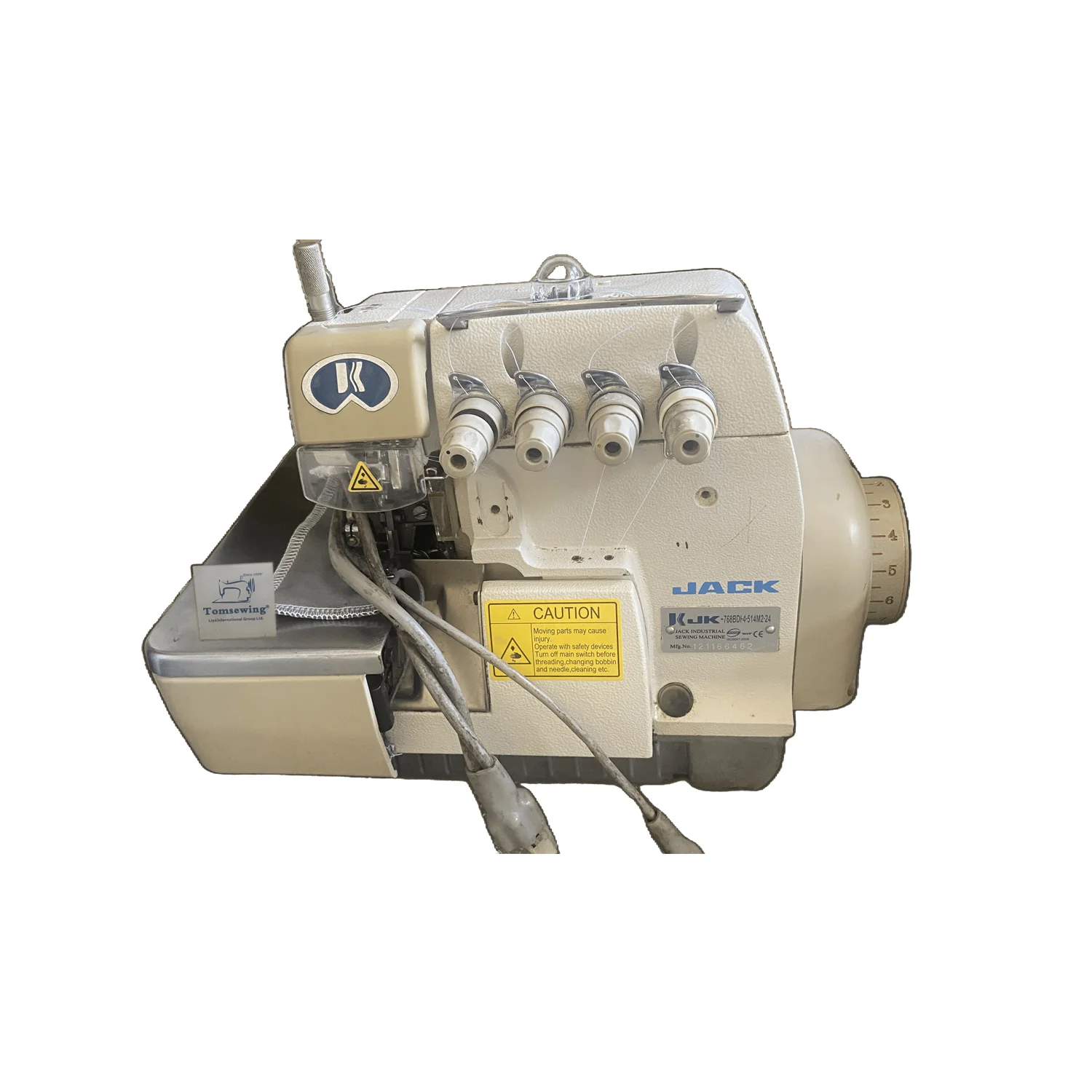 Jack 768d Used Direct Drive Second Hand Overlock Sewing Machine Heavy