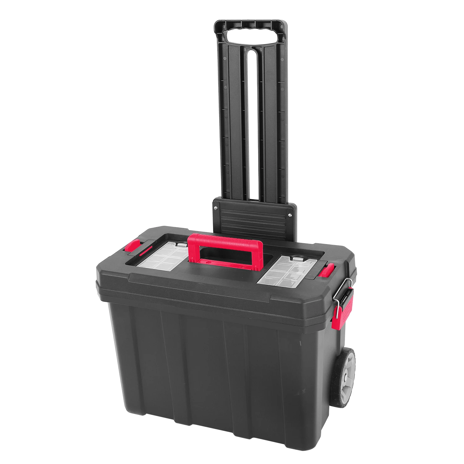 Vertak Draw bar Type Stackable Storage Tool Box Equipment Plastic Rolling Wheeled Tool Box