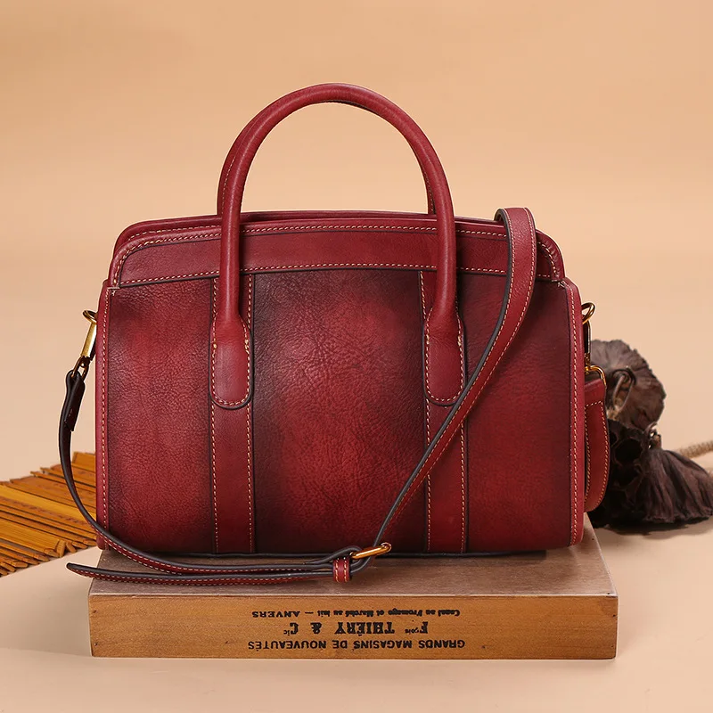 Women's Bag Luxury Handbags Female Retro Top-handle Satchels