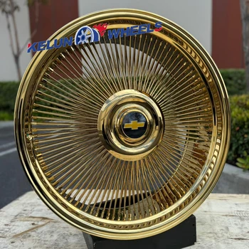 24 /26 inch  All  Gold/all Chrome Forgiato Floating Center CAPS wire wheel