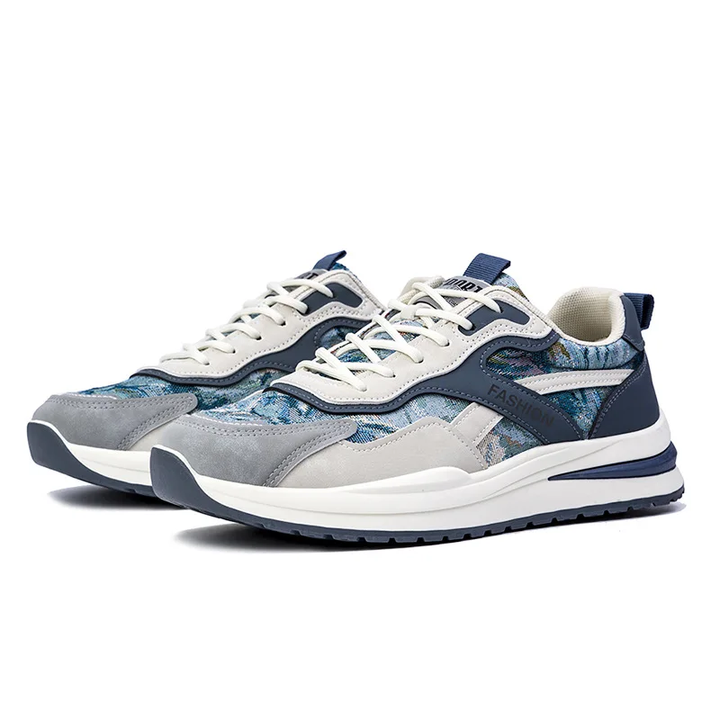Men's Sneakers Fashion Design Shoes Stretch Breathable Tennis Shoes Comfortable Running Shoes