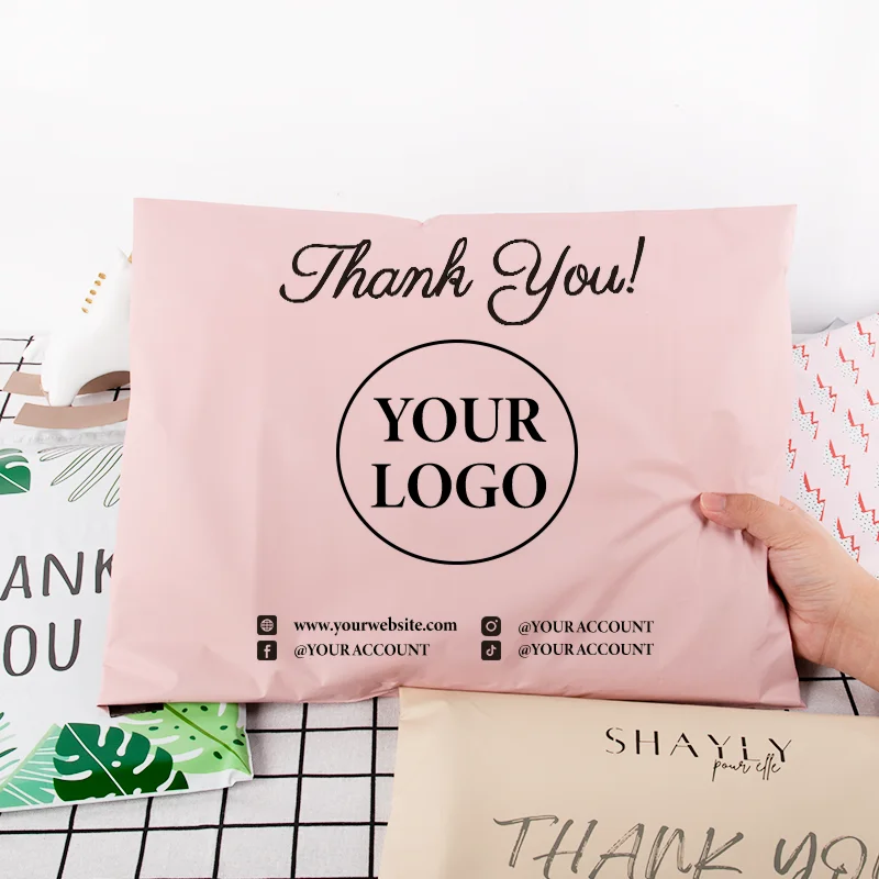 Hey! I'm 100% Biodegradable Poly Mailer Bag Custom Compostable Polymailer  Plastic Packaging Shipping Mailing Bags for Clothing