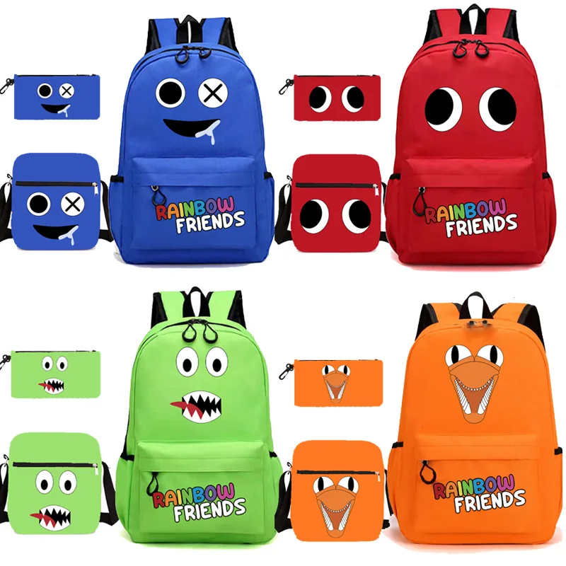 Rainbow Friends Student Backpack Color Large Capacity School Bag