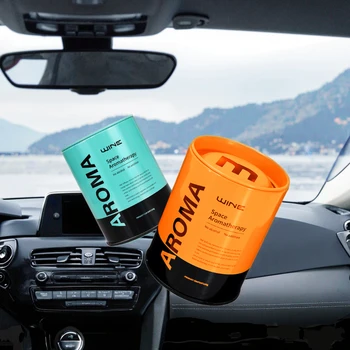 Premium Solid Air Freshener for Cars Modern Metal Can with Long-Lasting Scented Gel Cup Freshness in Vehicles Perfume