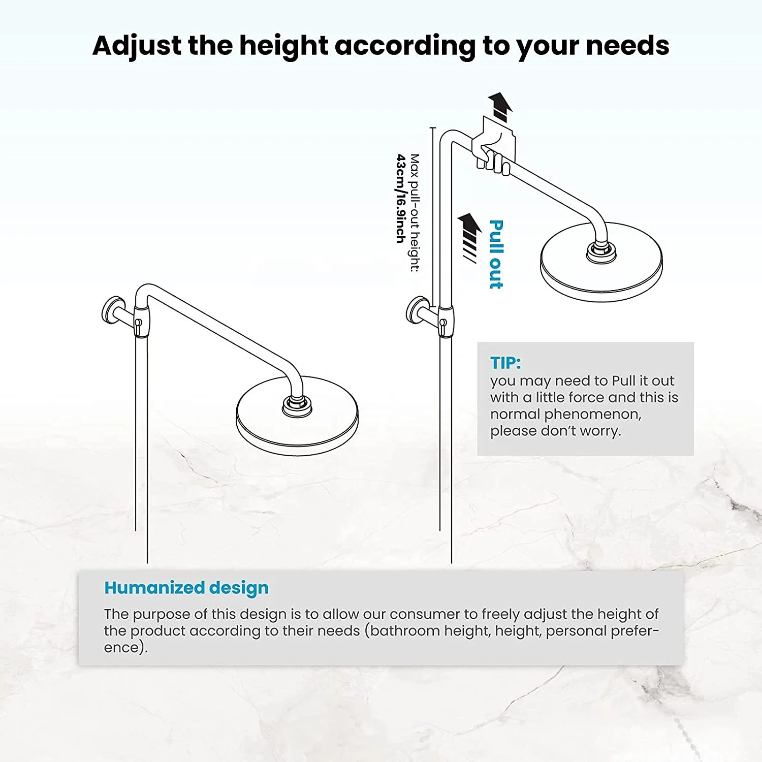 ORB Rain Shower System Set 2 Knobs Mixing 8 Inch Rainfall Shower Head with Handheld Spray Bathroom Shower Faucet