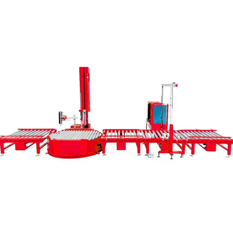 Automatic Conveyor Online Pallet Strapping Machine Pallet Wrapping ...