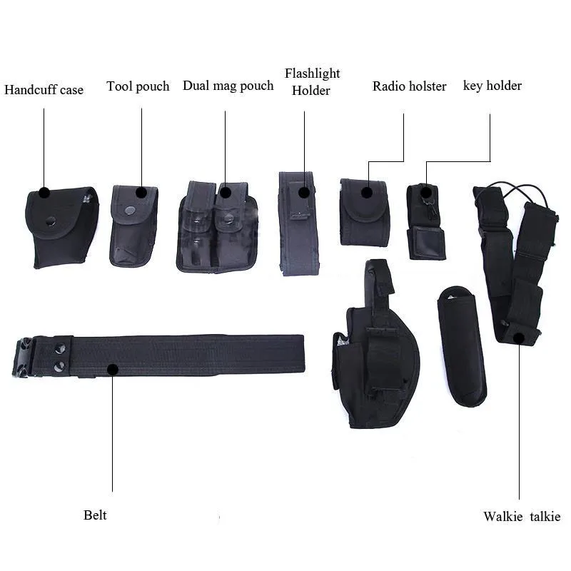 Fashionable Hiking Outdoor Outdoor Wear-resistant Tactical Multifunctional Security Belts Training Utility Kit Duty Belts