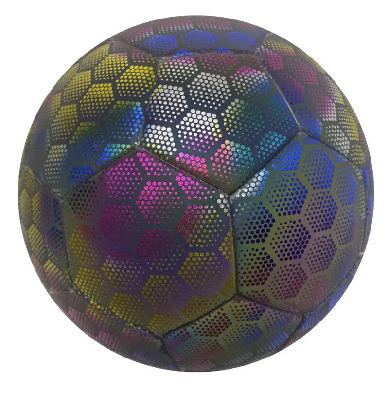 Custom Logo Reflective Soccer Ball Luminous Night Glow Footballs Size 5 glow soccer ball