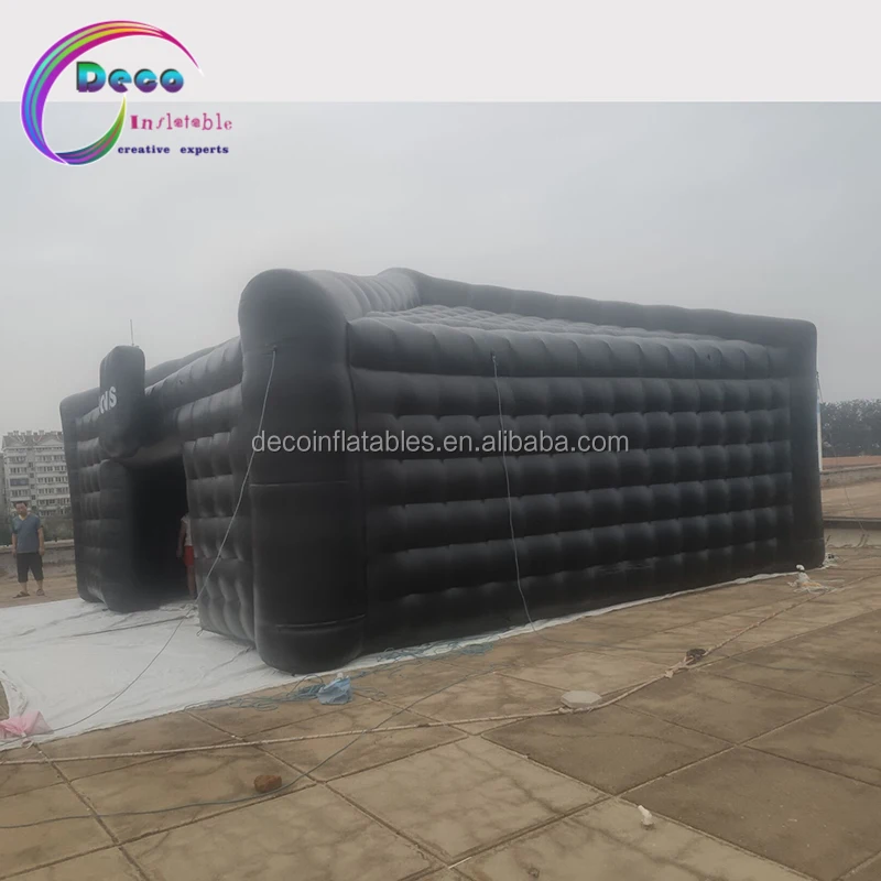 Customized Black Inflatable Events Structure Building Advertising Inflatables Tent
