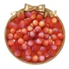 perles mates irisées - orange-rouge-violet