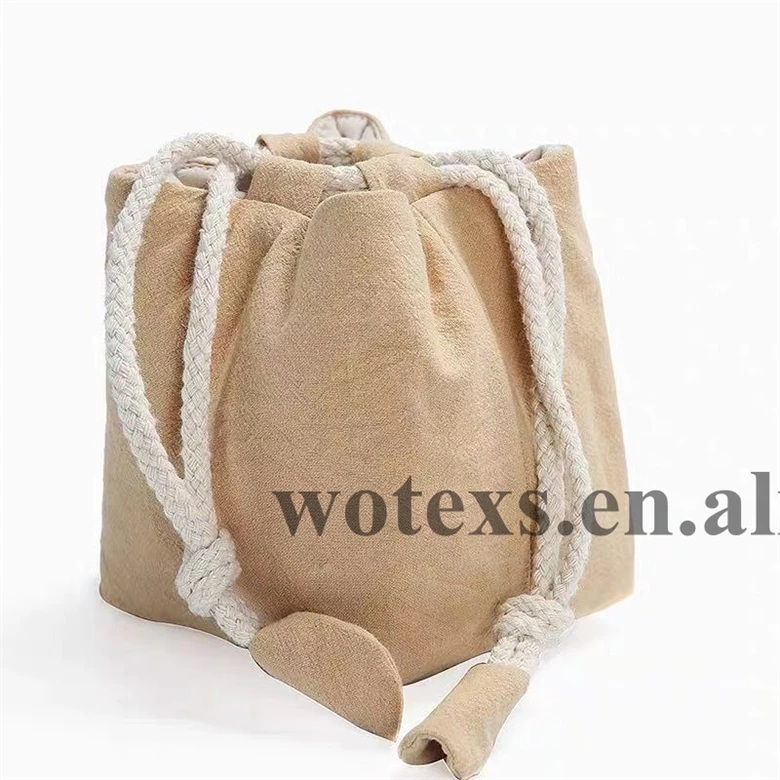 flat bottom drawstring bolsa