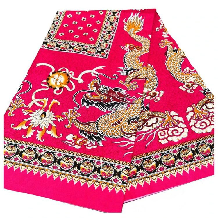 African Printed Cloth African Wax Cloth Pattern Double Sided 100% Polyester Printed Textile Fabric