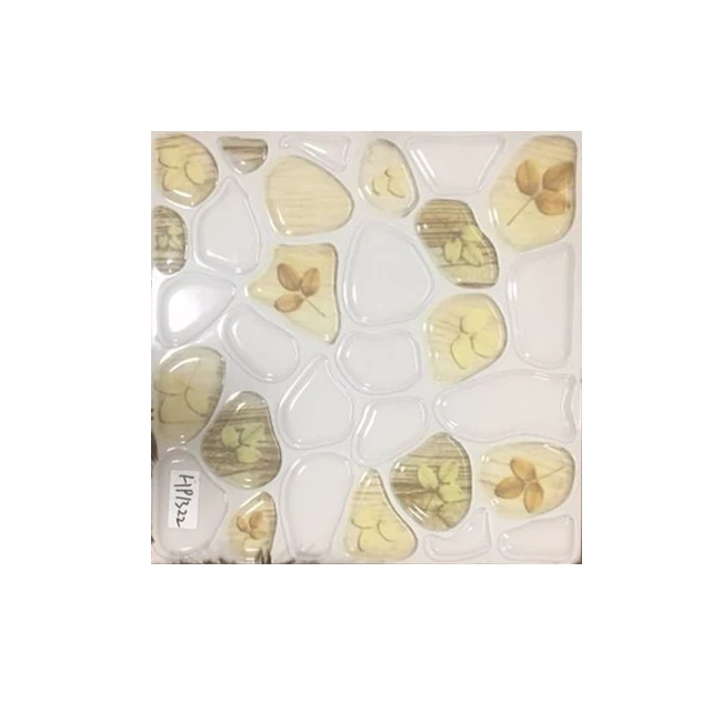 Minqing 3d Stone Design Floor Tiles with Amber Glazed