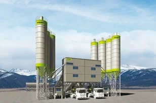 Brand New Mobile Concrete Admixture Mixing Plant Fixed Ready Mixed Customized Concrete Batching Plant HZS30G