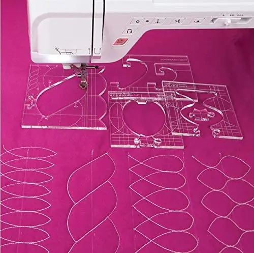Customized New Ruler Border Sampler Template Set for Sewing Machine 1set = 4pcs