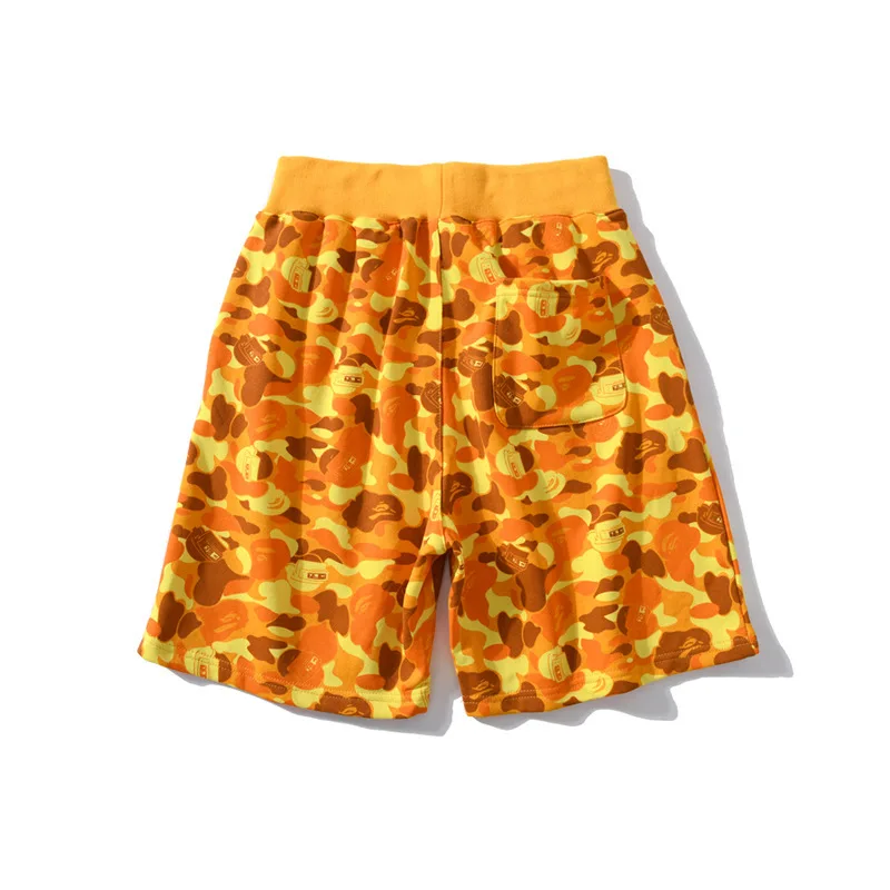 Wholesale 2020 Summer high quality APE Orange camouflage Sport Men s Shorts Alibaba