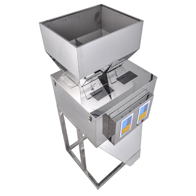 Multi Function 2 Head Linear Scale Vibration Feeder System Weighing Filling machine Machine
