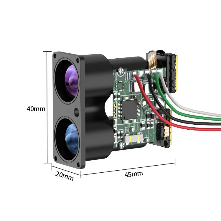 Small Measuring Meters UART TTL Interface Laser Range Finder Module Digital Distance Rangefinder Sensor