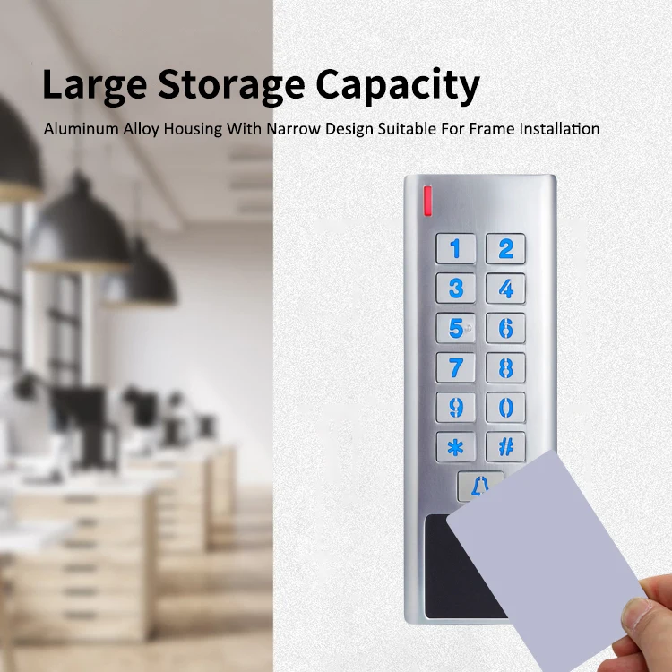 Ip67 Waterproof Metal Rfid EM Keypad Standalone Access Control Flap Access Control Gate Access Control System Rfid Keyfob
