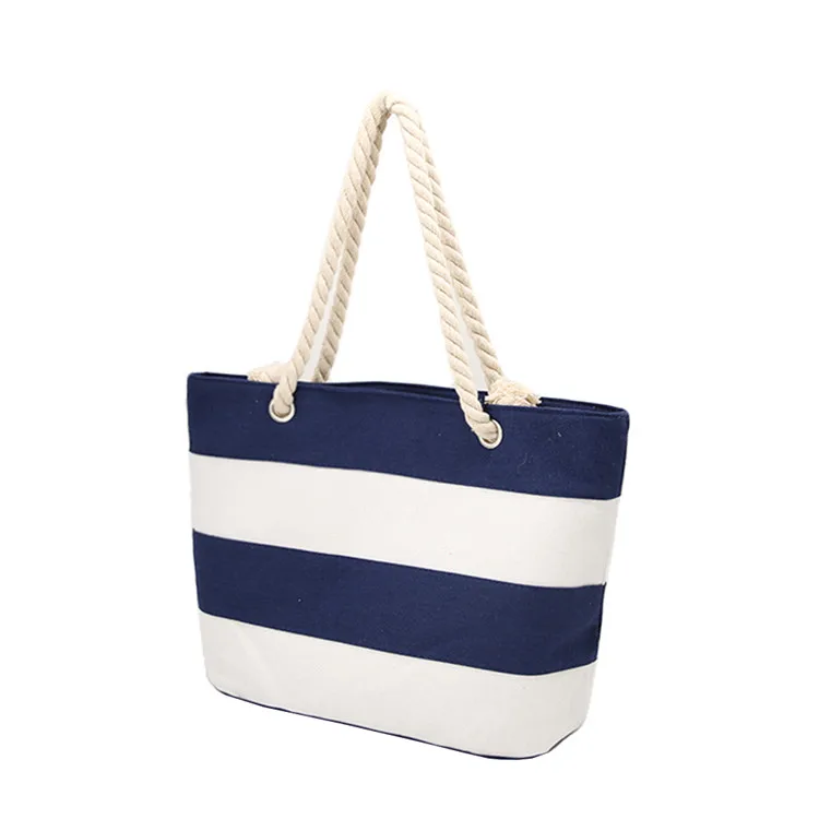 Custom Logo Cotton Lady Handle Tote Beach Bag With Print - Buy Custom ...