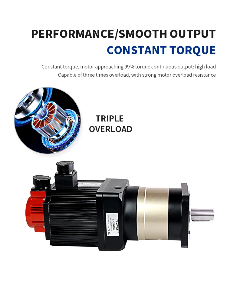 product ac servo motor 15kw 110ss150 6025 hg20 18  high precision planetary gearbox servo reduction-7
